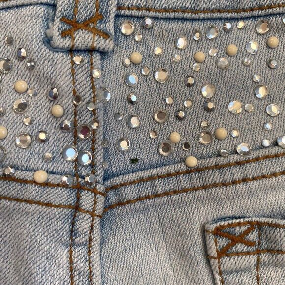 Cache Capri Studded Cropped Jeans Size 4 - Picture 6 of 7